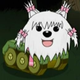 Meimei, the tank-legged dog.